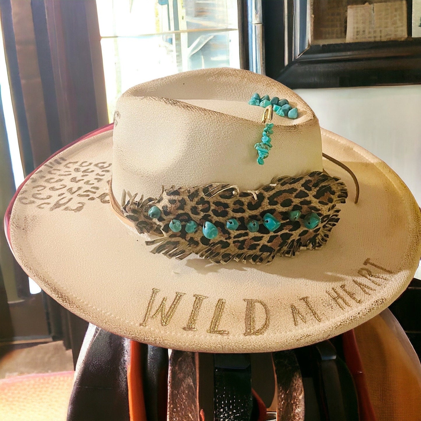 Wild at Heart - Turquoise and Tinsel-Home of Mad Gringa Hat Bar
