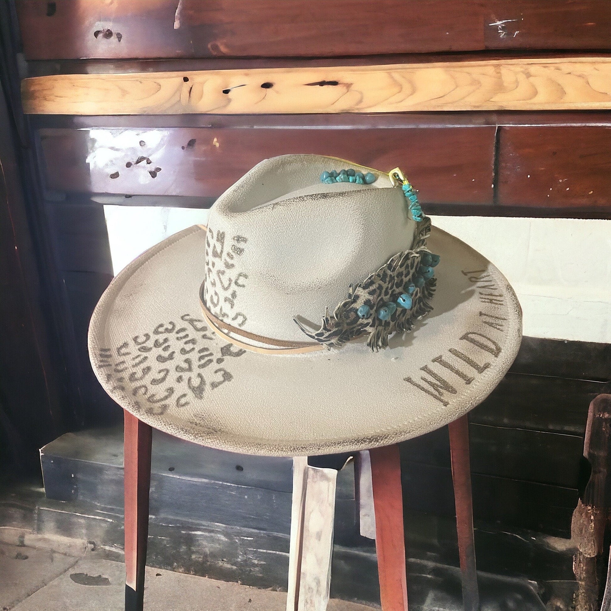 Wild at Heart - Turquoise and Tinsel-Home of Mad Gringa Hat Bar
