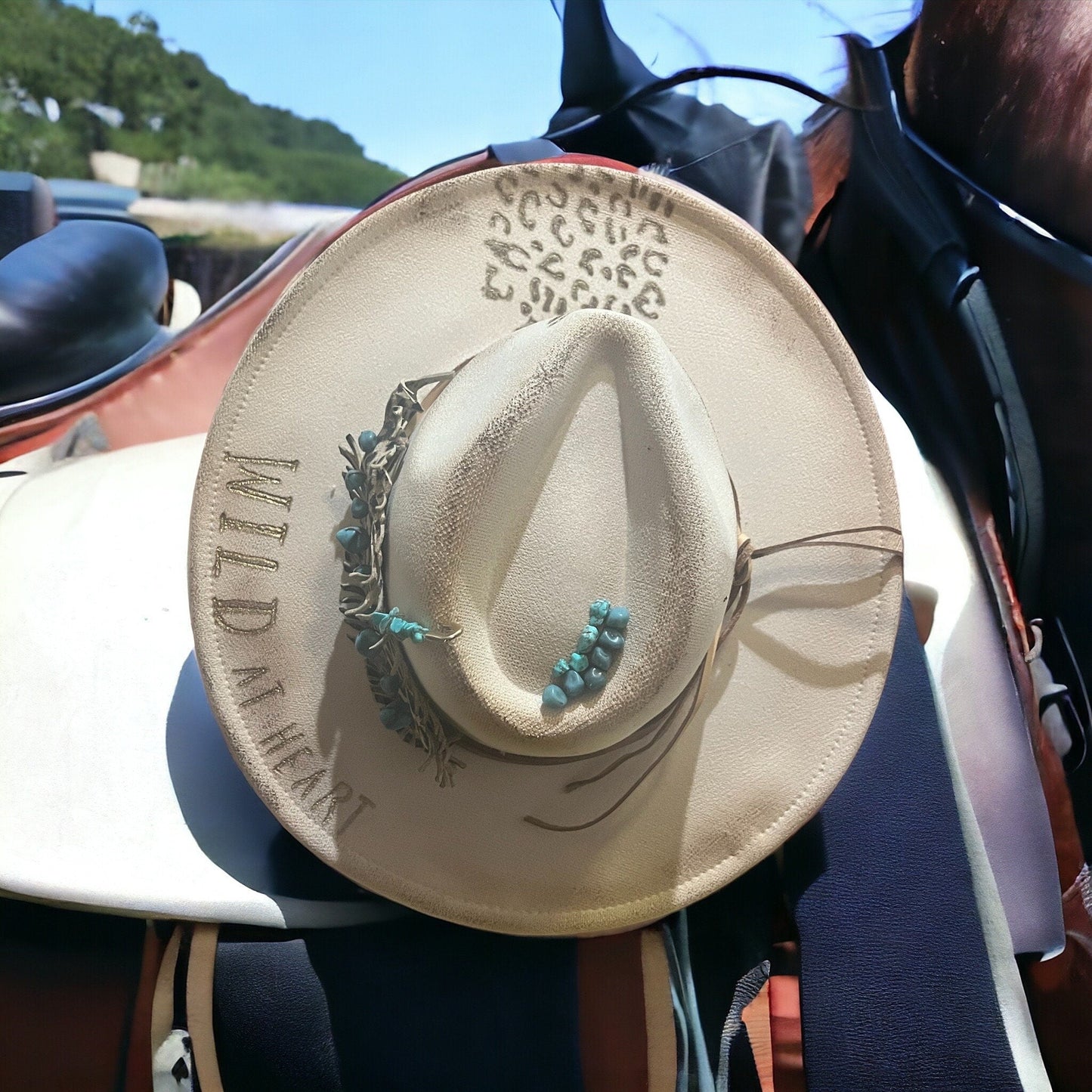 Wild at Heart - Turquoise and Tinsel-Home of Mad Gringa Hat Bar