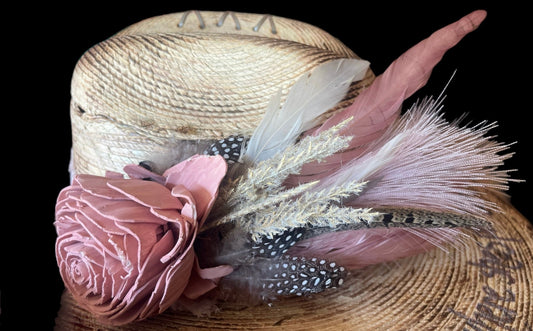 She Blooms Where She’s Planted Hat Fascinator - Mad Gringa Hats & Boutique
